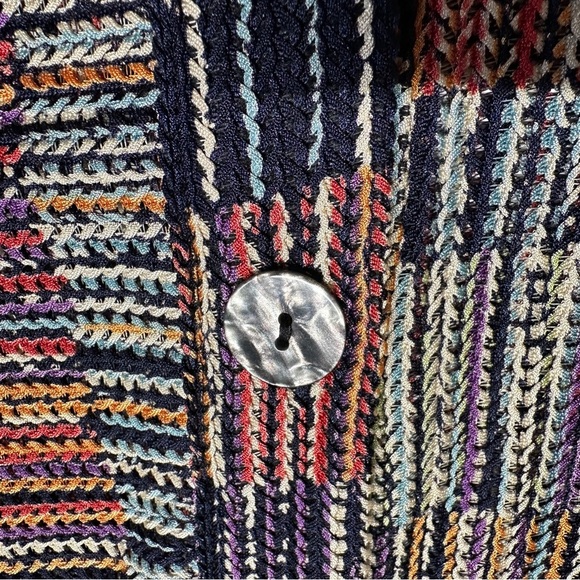 Damee Artsy Patchwork Sleeveless Button-up Tunic with Wire Collar Lagenlook XL - Picture 9 of 15